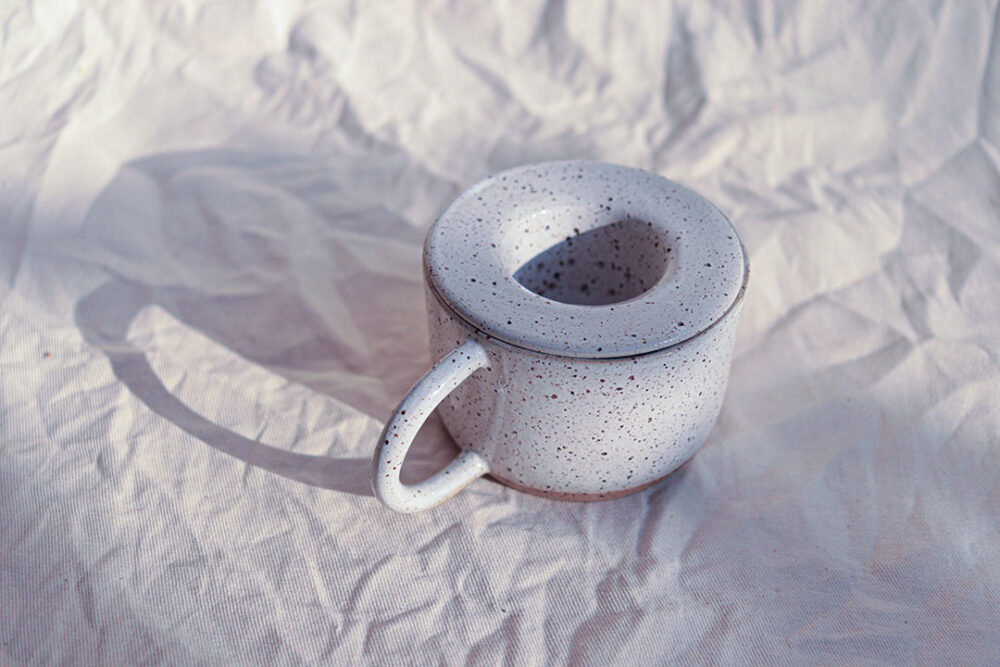 Infusor para Chá Dálmata Branco