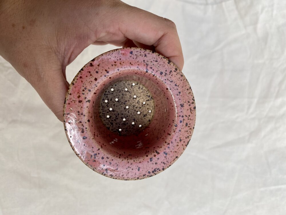 Infusor para Chá Dálmata Rosa
