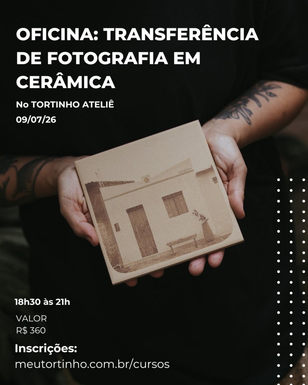 1 Transferência de fotografia para cerâmica | Dia 09/07/26